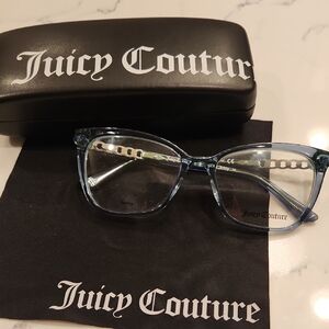 Juicy Couture Transparent Blue Glasses